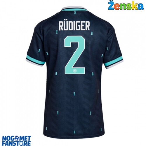 Njemačka Antonio Rudiger #2 Gostujuci Dres za Ženska SP 2026 Kratak Rukav